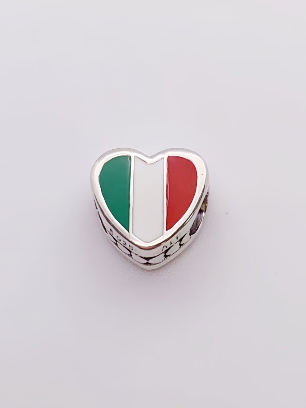 Pandora Italy flag charm Love Heart Charm
